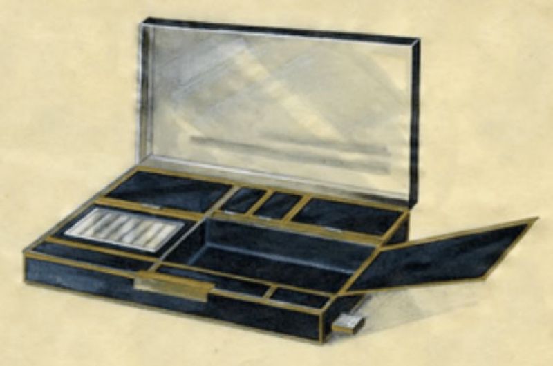 Dessin boîte à bijoux